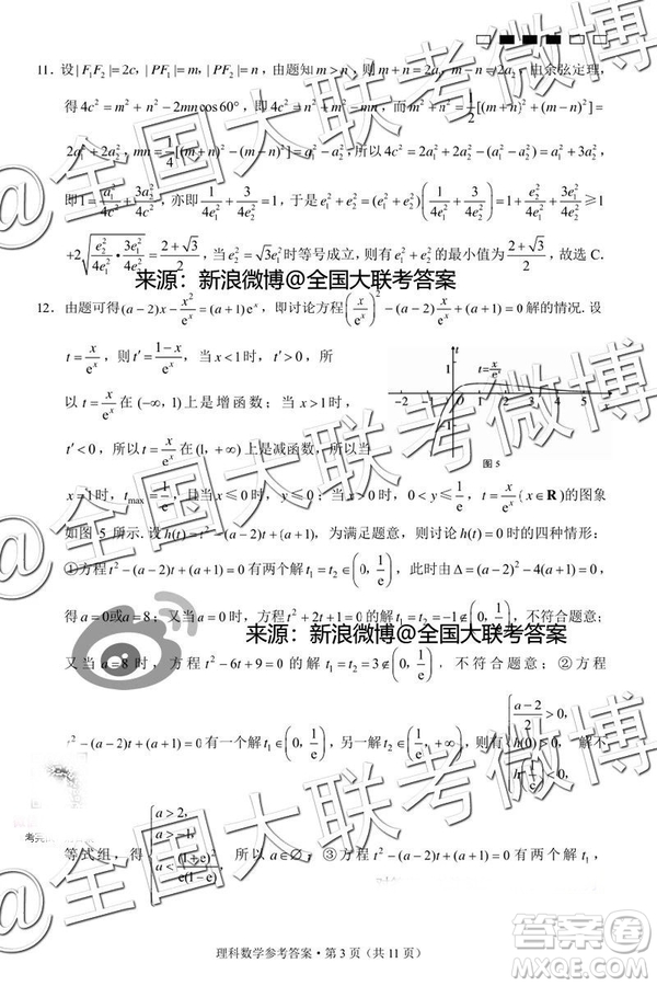 云南师大附中2019届高考适应性月考卷五理科数学答案解析