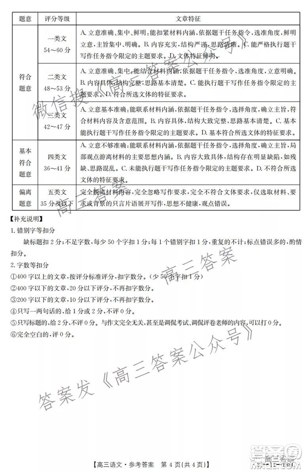 2021-2022年度河南省第五次高三联考语文试题及答案