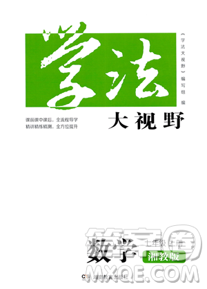 湖南教育出版社2023学法大视野七年级上册数学湘教版答案