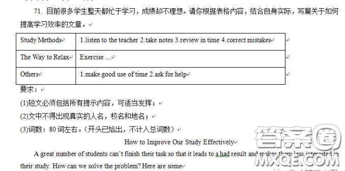 ​How to Improve Our Study Effectively英语作文